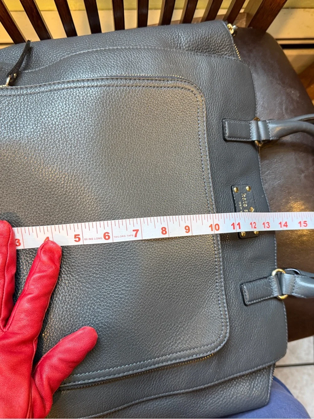 kate spade Pebbled Leather Tote in Black